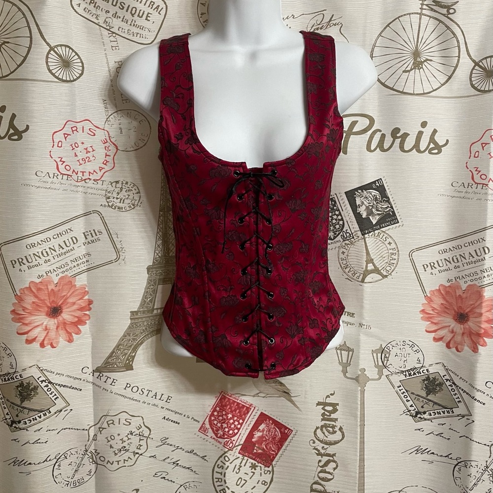 Victoria Secret Red and Black Bustier